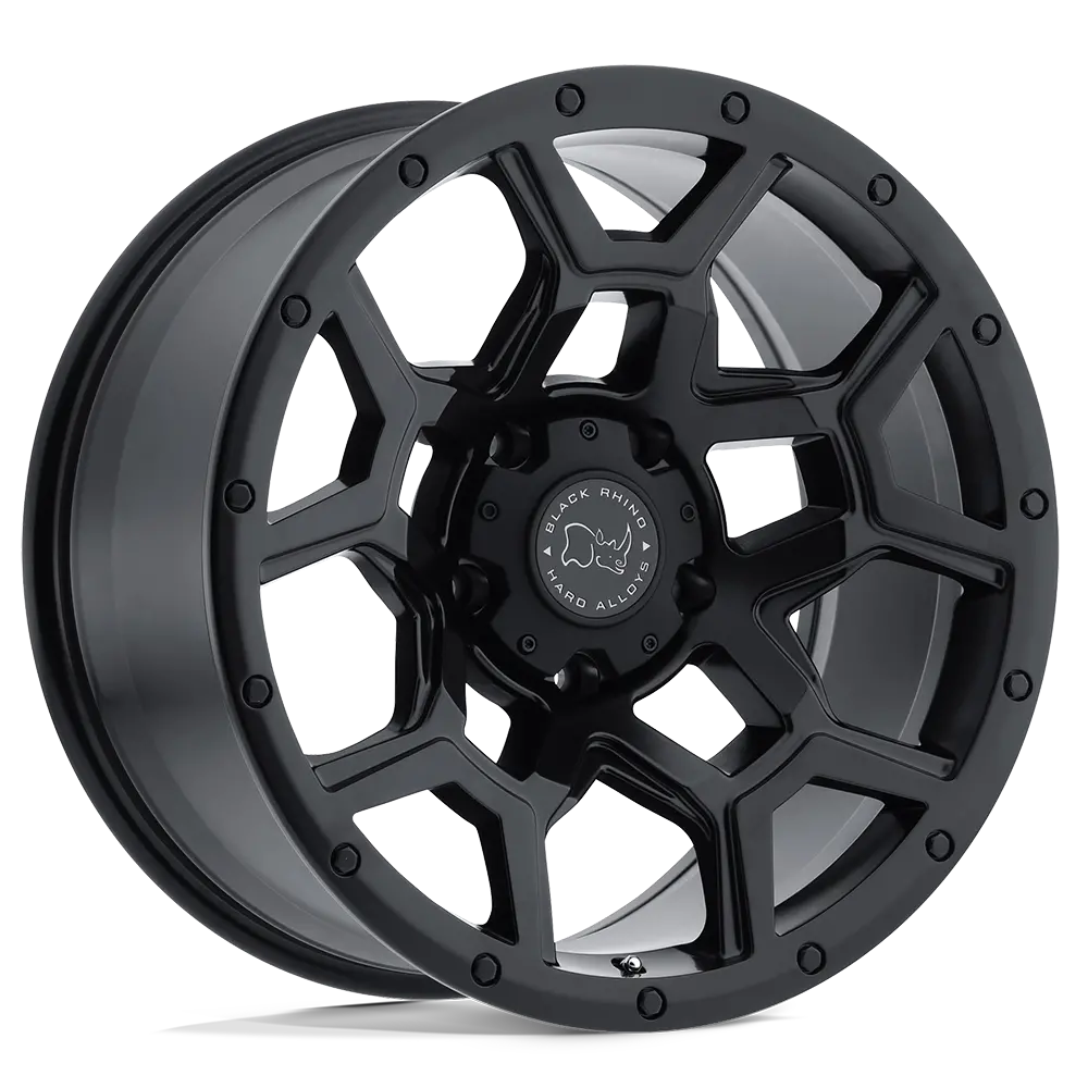17X8 Matte Black 52Mm Black Rhino Wheel 1