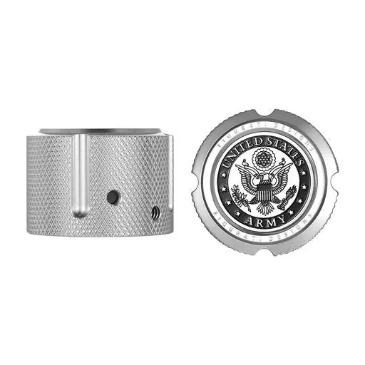 Figurati Designs Harley-Davidson Custom Front Axle Nut Covers Officially Licensed Us Army 1