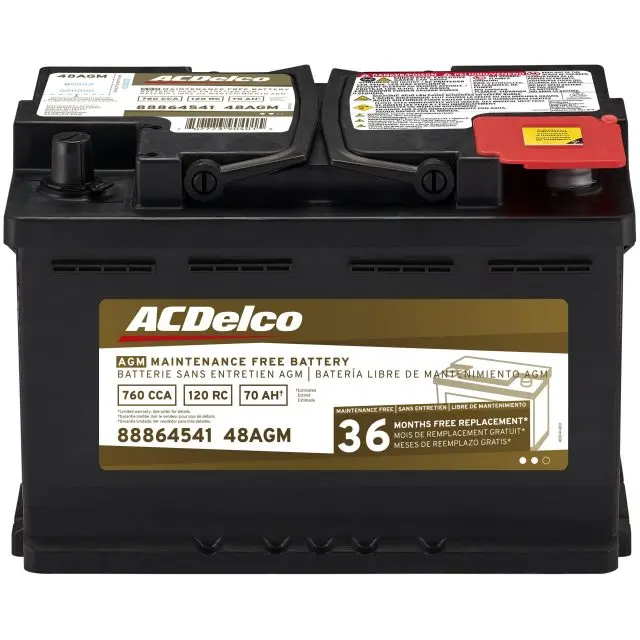 ACDelco Gold AGM Battery – BCI Group 48 Replacement for OEM Applications