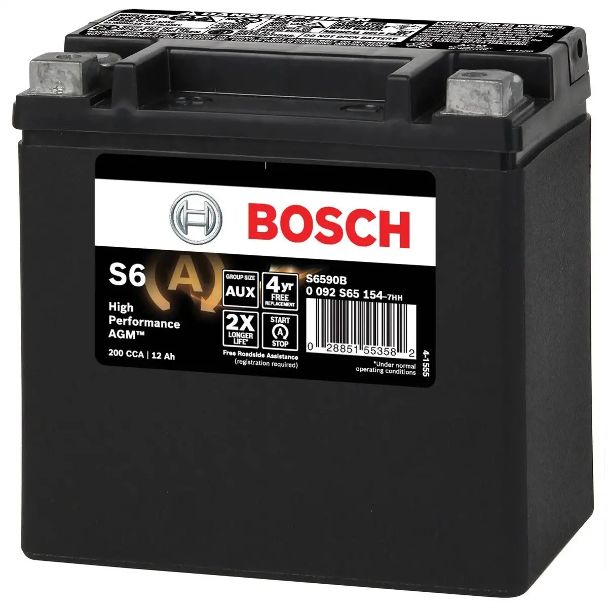 Bosch S6590B AGM Auxiliary Battery – OEM-Grade Replacement for Mercedes-Benz Vehicles