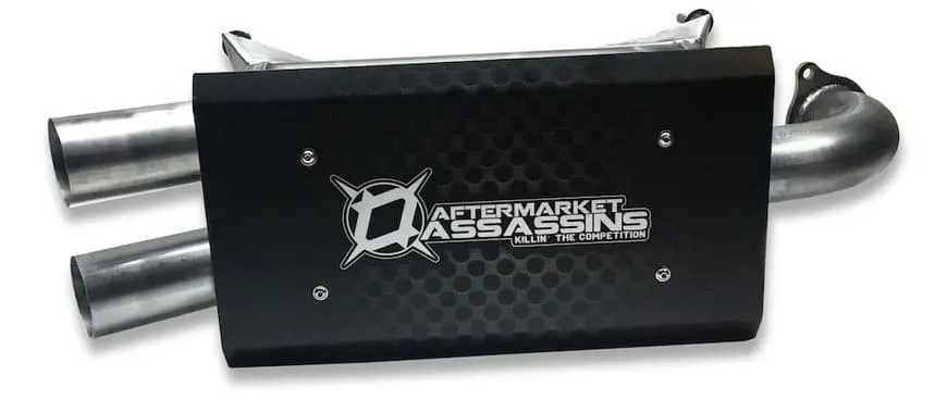 Aa Stainless Slip-On Exhaust For 2016-21 Rzr Xp Turbo 1