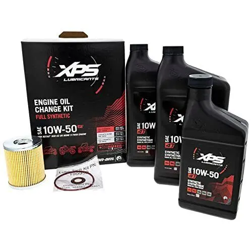 2017-2025 Can-Am Maverick X3 Oem 10W-50 Full Synthetic Oil Change Kit 779261 1