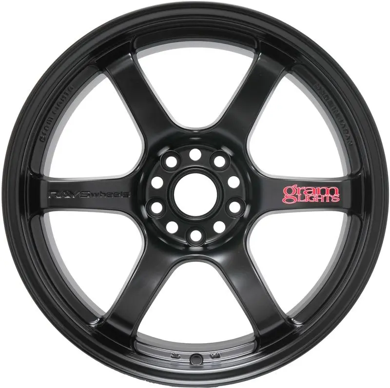 Gram Lights 57Dr 18X9.5 +38 5-114.3 Semi Gloss Black (Set Of 4) 1