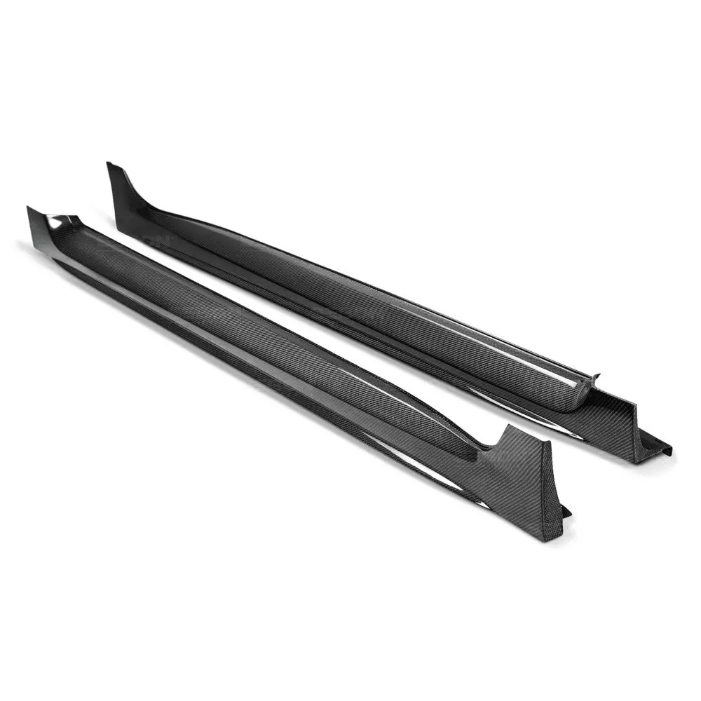 Oem-Style Carbon Fiber Side Skirts For 2015-2020 Subaru Wrx / Sti 1
