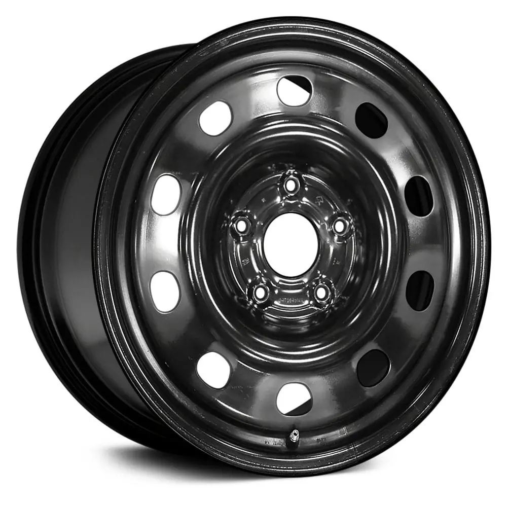 17 X 7.5 Steel Remanufactured Wheel With 5 X 127 Bolt Pattern | Oem Factory Replacement Rim | Dodge Grand Caravan 2014-2017 - Black | Black 1