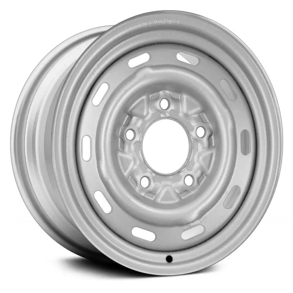 15 X 6 Steel Remanufactured Wheel With 5 X 139.7 Bolt Pattern | Oem Factory Replacement Rim | Ford Bronco 1992-1996 - Silver | Silver 1
