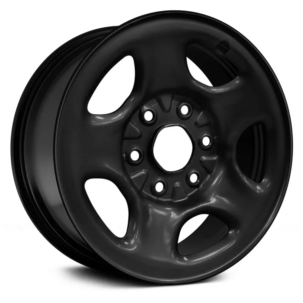 16 X 6.5 Steel Remanufactured Wheel With 6 X 139.7 Bolt Pattern | Oem Factory Replacement Rim | Cadillac Escalade 2006 - Black | Black 1