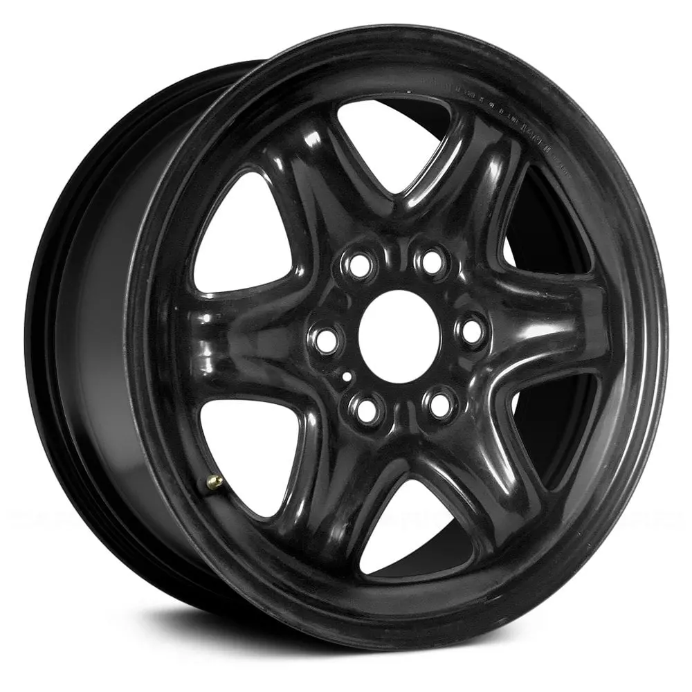17 X 7.5 Steel Remanufactured Wheel With 6 X 132 Bolt Pattern | Oem Factory Replacement Rim | Chevy Traverse 2009-2017 - Black | Black 1