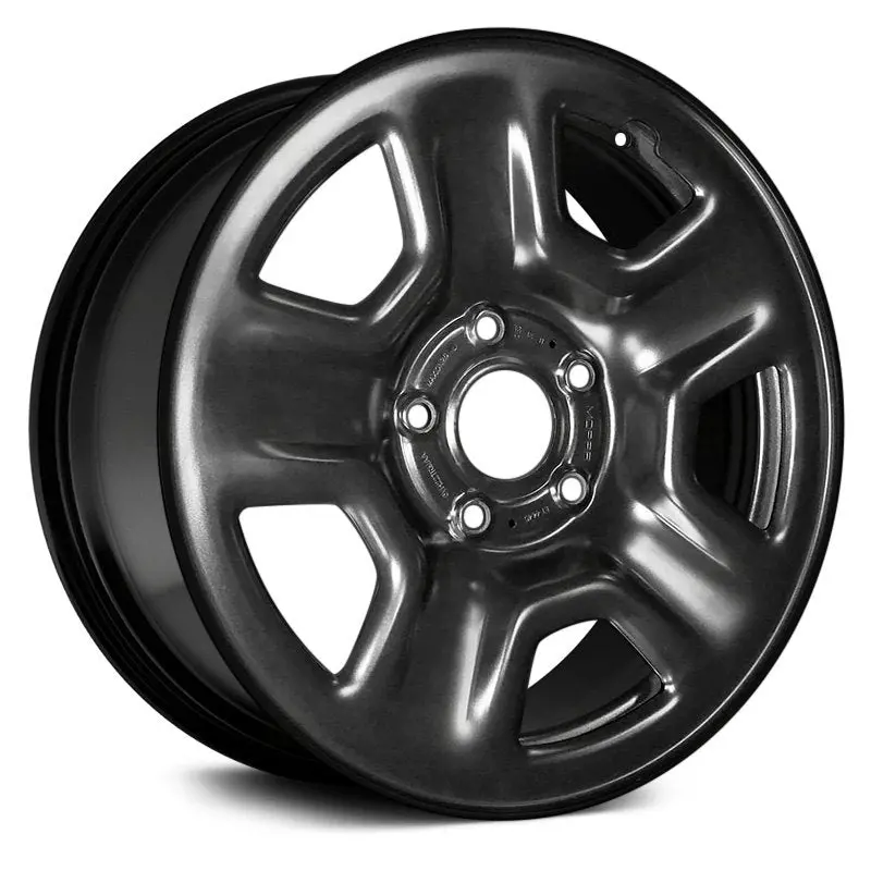 17 X 7.5 Steel Remanufactured Wheel With 5 X 127 Bolt Pattern | Oem Factory Replacement Rim | Jeep Wrangler 2018-2019 - Black | Black 1