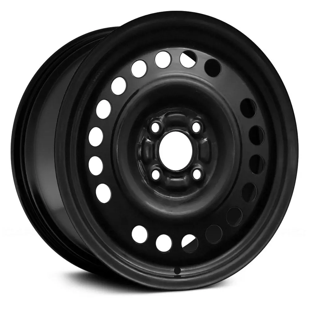 15 X 5.5 Steel Remanufactured Wheel With 4 X 100 Bolt Pattern | Oem Factory Replacement Rim | Nissan Versa 2012-2015 - Black | Black 1