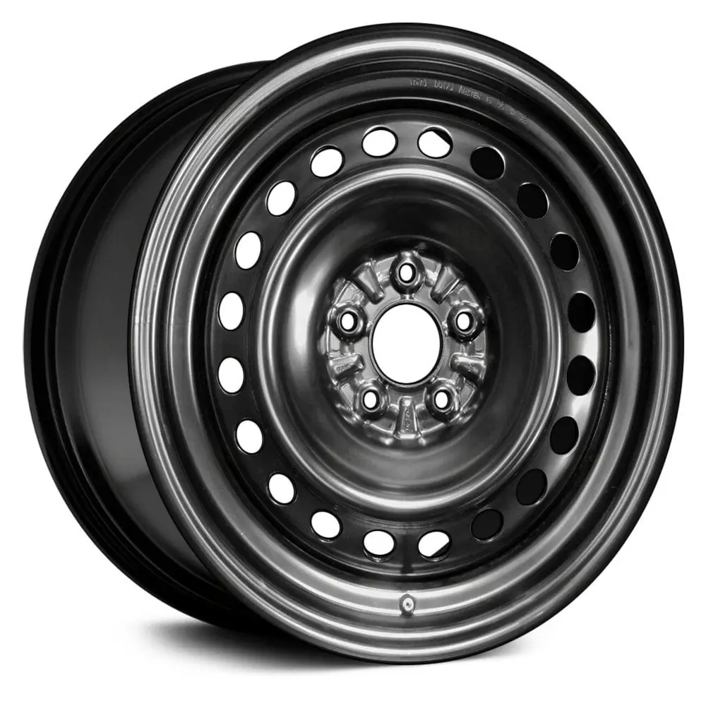17 X 7 Steel Remanufactured Wheel With 5 X 114.3 Bolt Pattern | Oem Factory Replacement Rim | Nissan Rogue 2014-2017 - Black | Black 1