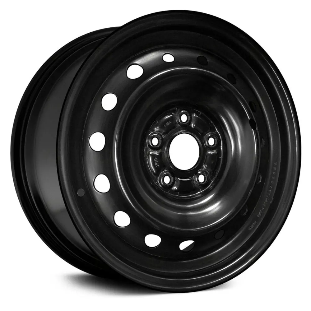 16 X 6.5 Steel Remanufactured Wheel With 5 X 114.3 Bolt Pattern | Oem Factory Replacement Rim | Honda Civic 2006-2011 - Black | Black 1