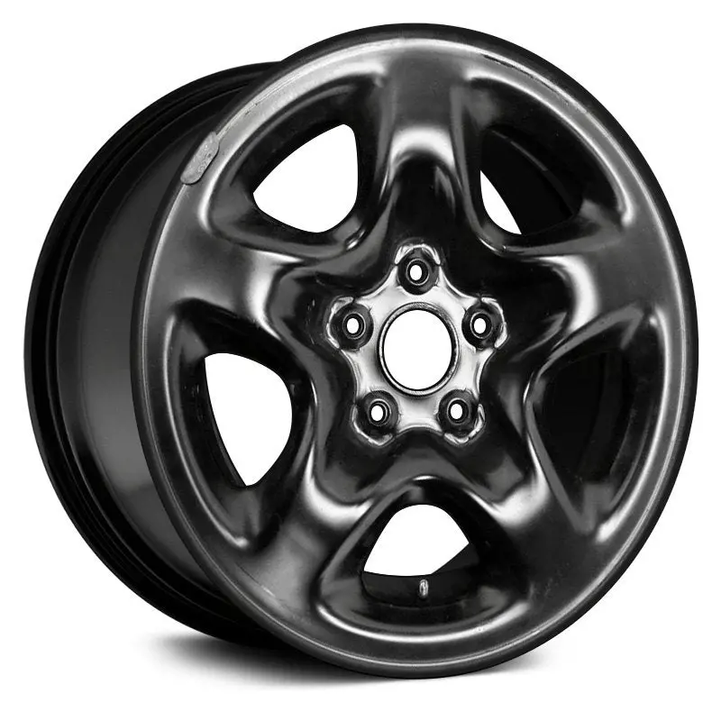 16 X 6.5 Steel Remanufactured Wheel With 5 X 114.3 Bolt Pattern | Oem Factory Replacement Rim | Lexus Rx 1999–2000 - Black | Black 1