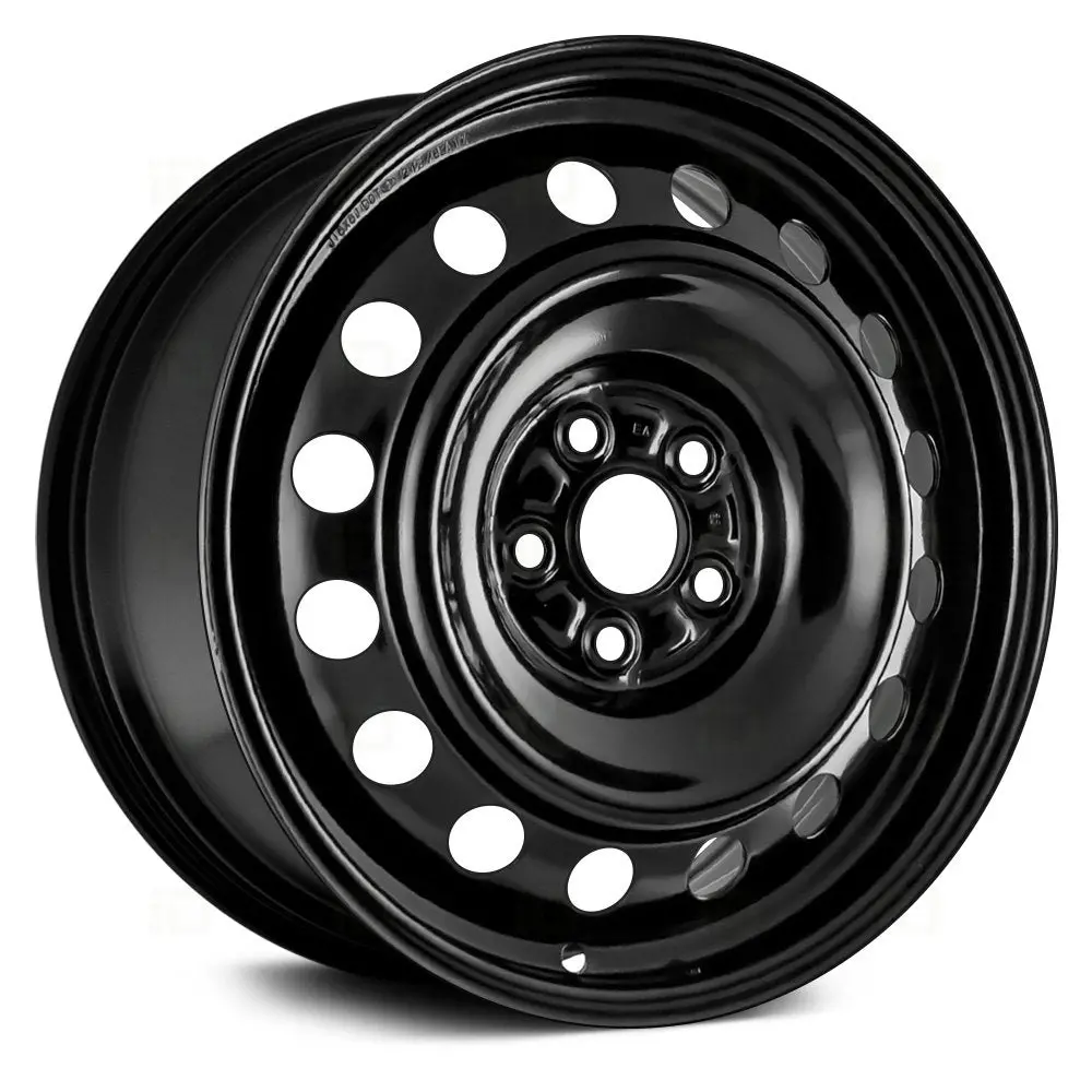15 X 6.5 Steel Remanufactured Wheel With 5 X 114.3 Bolt Pattern | Oem Factory Replacement Rim | Toyota Camry 2002-2006 - Black | Black 1