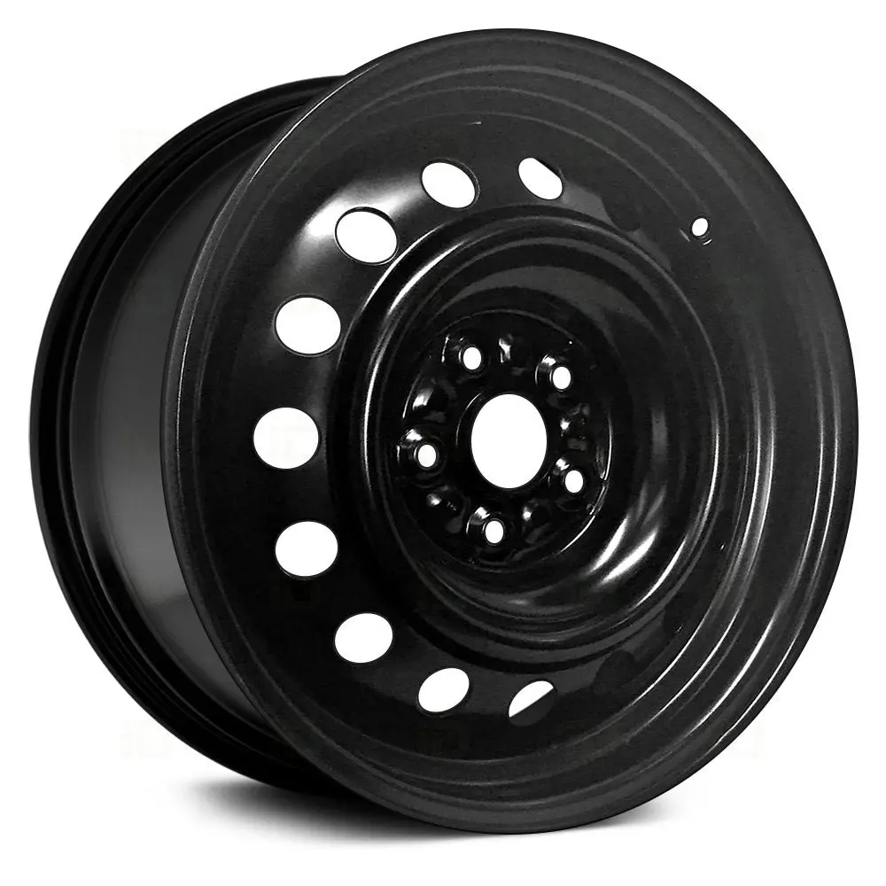15 X 6 Steel Replica Wheel With 5 X 100 Bolt Pattern | Oem Factory Replacement Rim | Toyota Corolla 2003–2007 - Black | Black 1