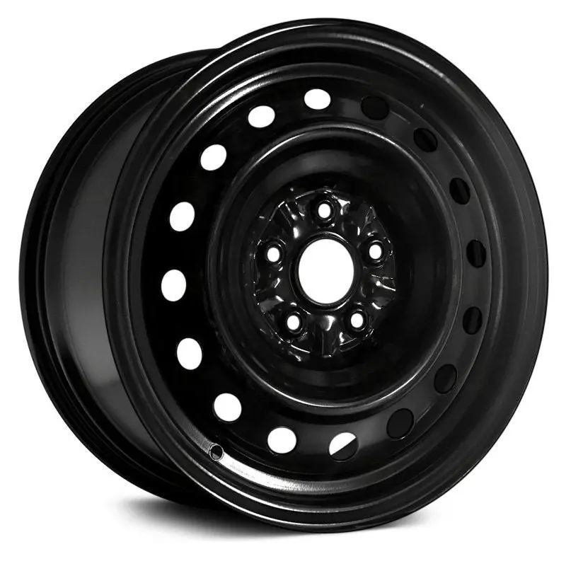 16 X 6.5 Steel Remanufactured Wheel With 5 X 114.3 Bolt Pattern | Oem Factory Replacement Rim | Toyota Camry 2002-2011 - Black | Black 1
