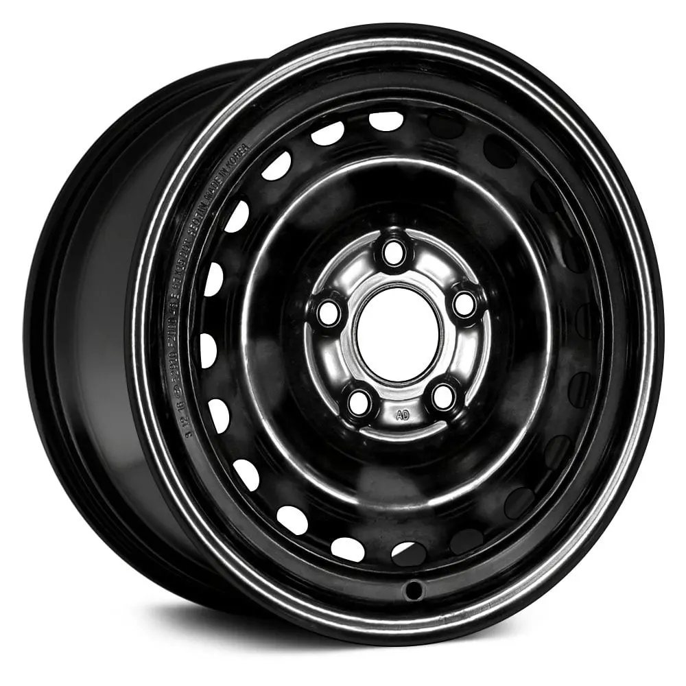 15 X 6 Steel Remanufactured Wheel With 5 X 114.3 Bolt Pattern | Oem Factory Replacement Rim | Hyundai Elantra 2016-2017 - Black | Black 1