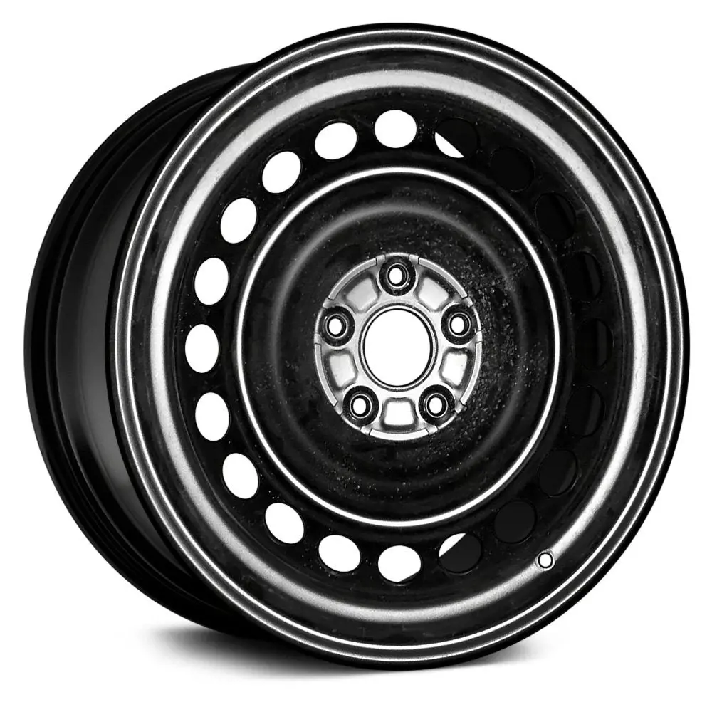 17 X 7 Steel Remanufactured Wheel With 5 X 114.3 Bolt Pattern | Oem Factory Replacement Rim | Toyota Rav4 2019 - Black With Machined Face | Black With Machined Face 1