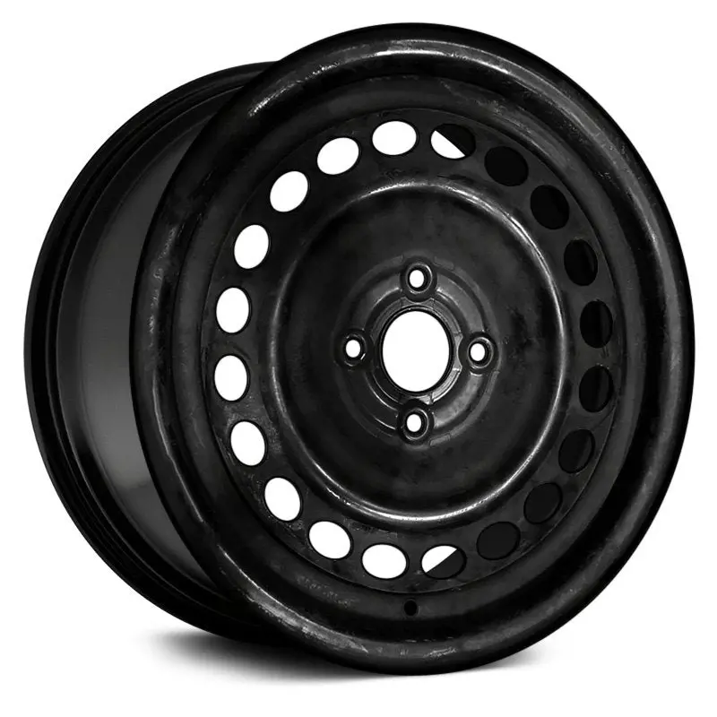 15 X 6 Steel Remanufactured Wheel With 4 X 100 Bolt Pattern | Oem Factory Replacement Rim | Honda Fit 2019 - Black | Black 1