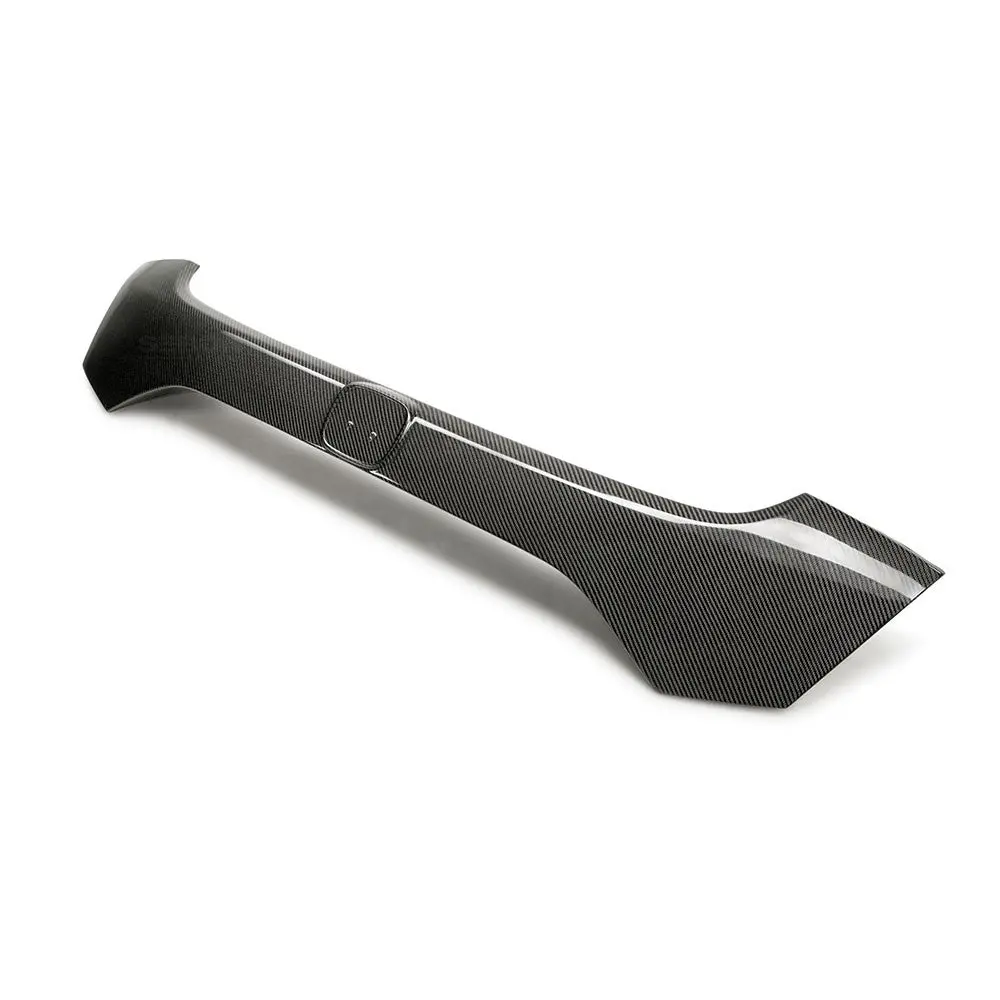 Carbon Fiber Rear License Trim For 2017-2020 Honda Civic Type R 1