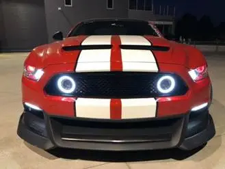 2015-17 Ford Mustang S550 Front Grille W/ Led Drl Ring 1