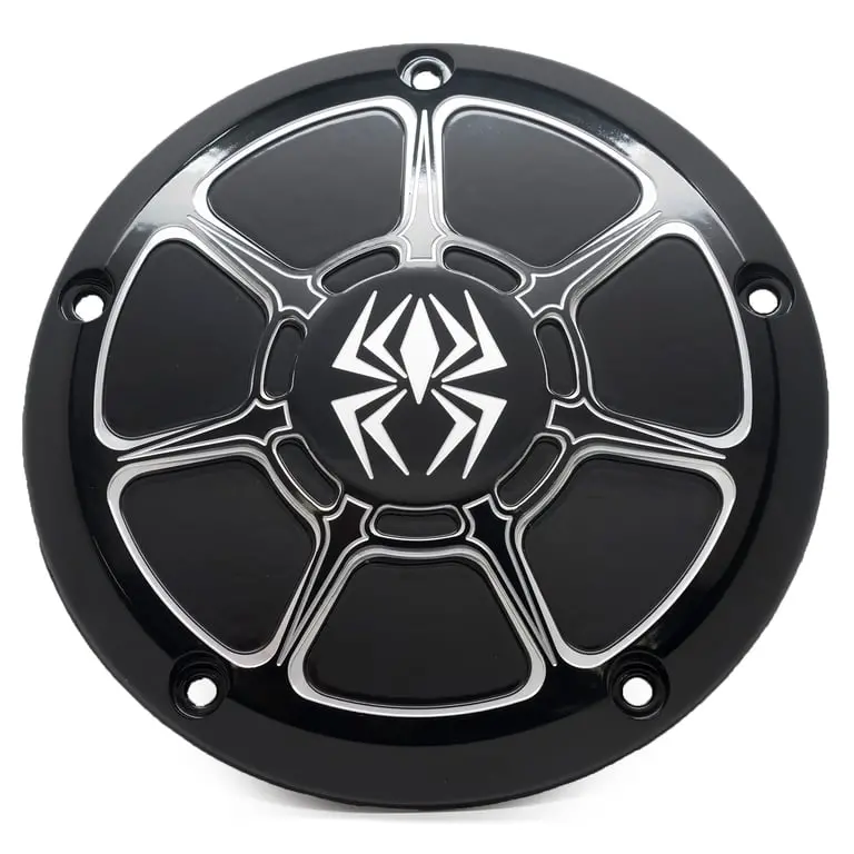 Rekluse Derby Cover – Black Gloss – Harley Sportster 1