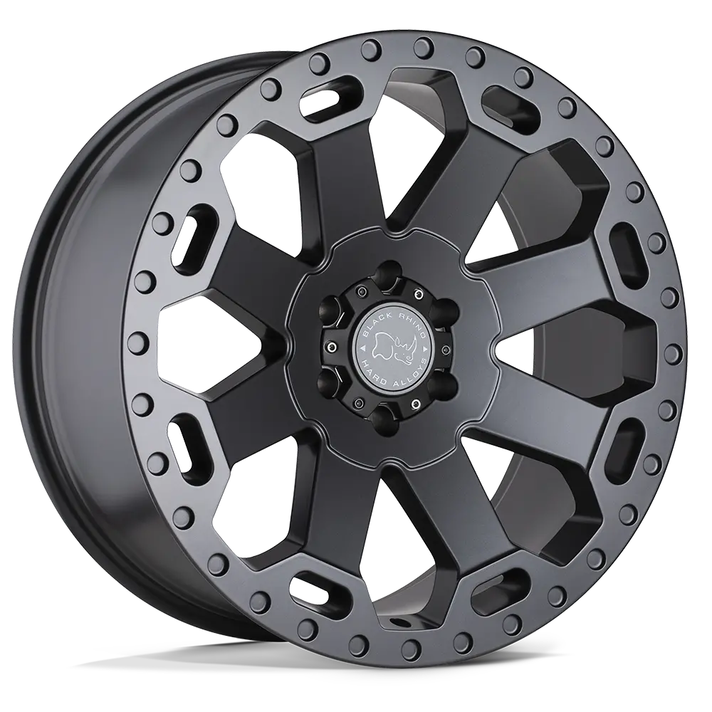 17X8 Matte Gunmetal 52Mm Black Rhino Wheel 1