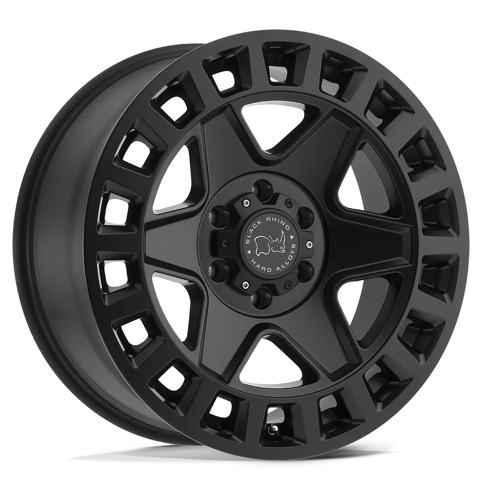 17X8 Matte Black 38Mm Black Rhino Wheel 1