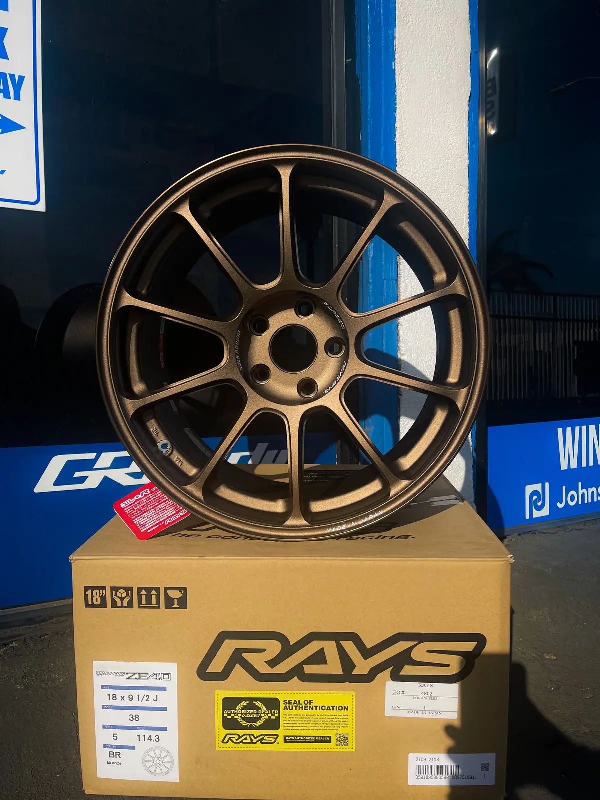 Volk Ze40 Bronze 18X9.5 +38 5X114.3 (Set Of 4) 1